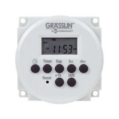 Electronic timer, auto voltage, battery