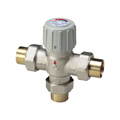 Thermostatic Mixing Valve; 3/4in. Union
