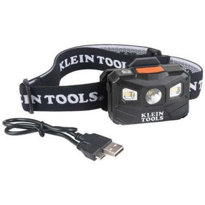 Rechargeable Headlamp with Fabric Strap;