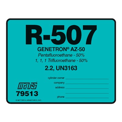 R-507 REFRIG. LABELS (10PK)